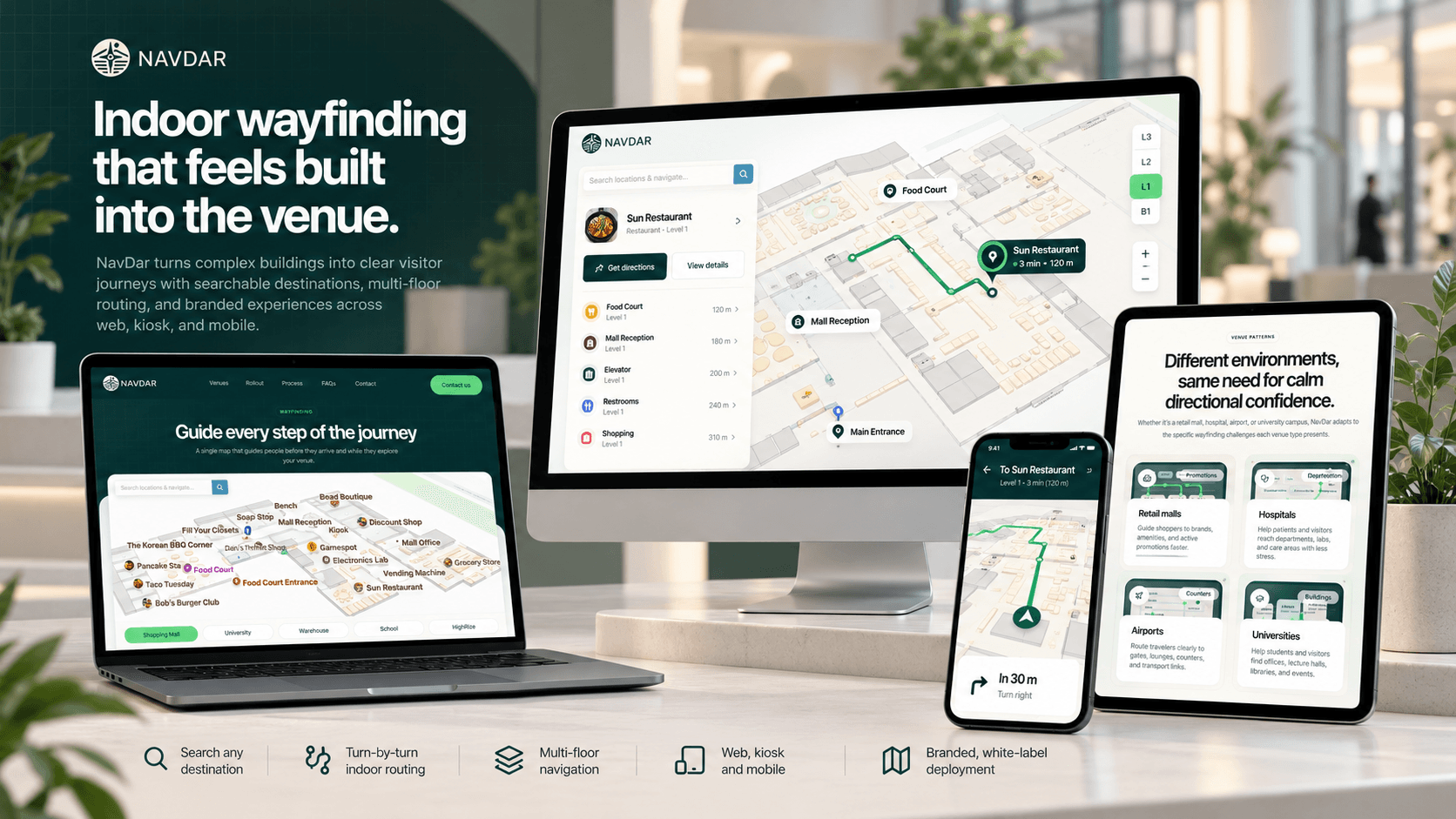 NavDar — Enterprise Indoor Wayfinding & Venue Navigation