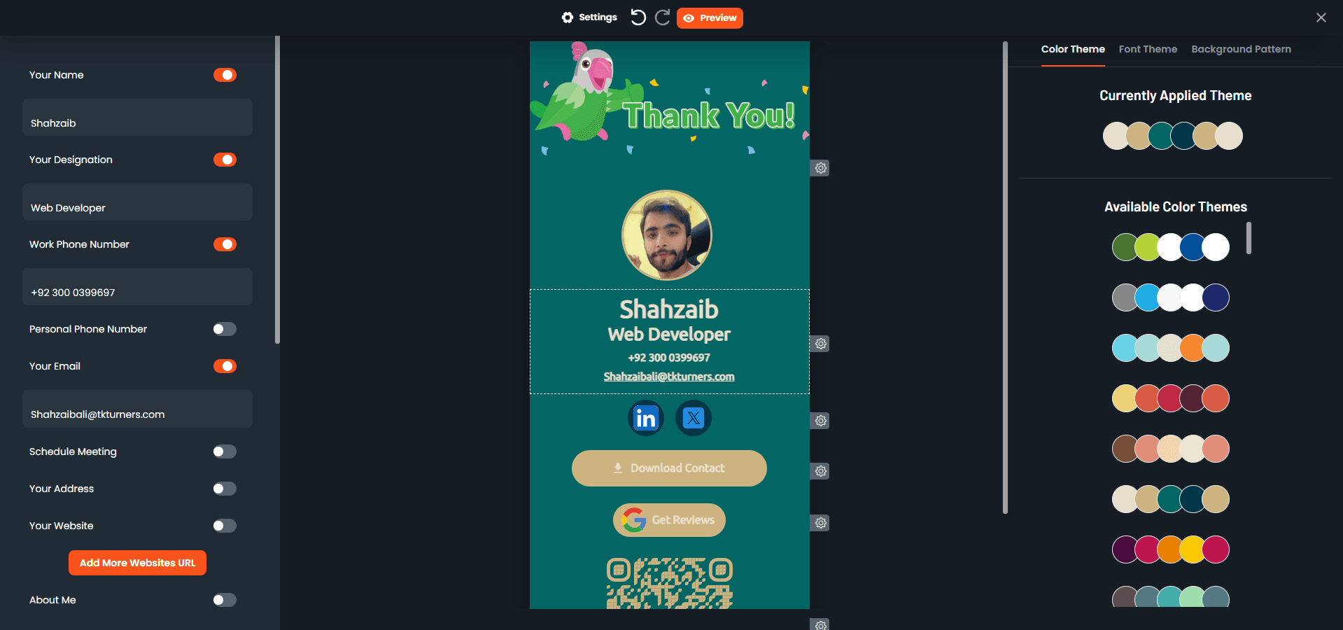 Stack Digital Card — Dynamic NFC & Digital Identity SaaS screenshot 1