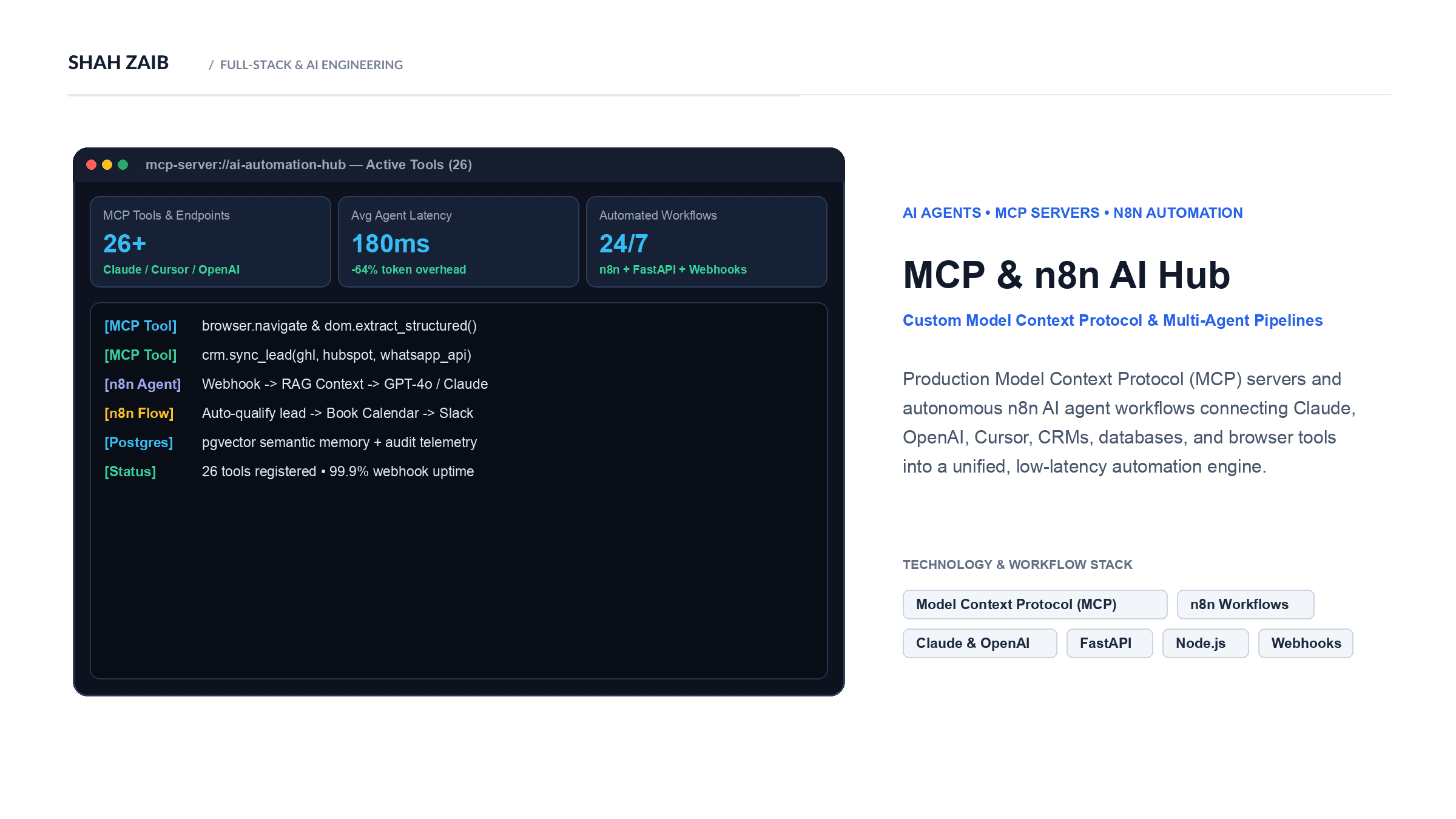 Enterprise MCP Servers & Autonomous n8n Workflow Hub